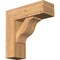 Ekena Millwork Funston Block Smooth Bracket w/ Offset Brace, Western Red Cedar, 7 1/2"W x 22"D x 22"H BKT0806X22X22FST05SWR - alternate 1